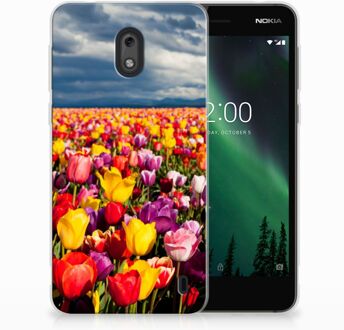 B2Ctelecom Nokia 2 Uniek TPU Hoesje Tulpen