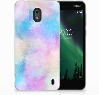 B2Ctelecom Nokia 2 Uniek TPU Hoesje Watercolor Light