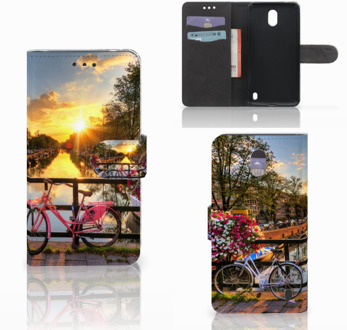 B2Ctelecom Nokia 2 Uniek Wallet Book Case Hoesje Amsterdamse Grachten