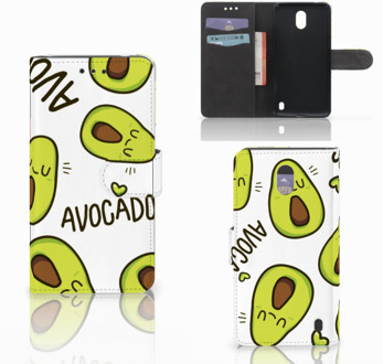 B2Ctelecom Nokia 2 Uniek Wallet Book Case Hoesje Avocado Singing