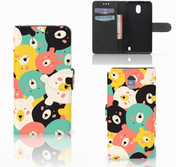 B2Ctelecom Nokia 2 Uniek Wallet Book Case Hoesje Bears