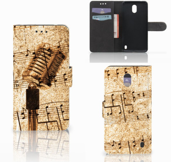 B2Ctelecom Nokia 2 Uniek Wallet Book Case Hoesje Bladmuziek