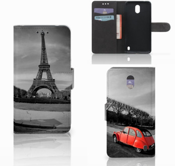 B2Ctelecom Nokia 2 Uniek Wallet Book Case Hoesje Eiffeltoren