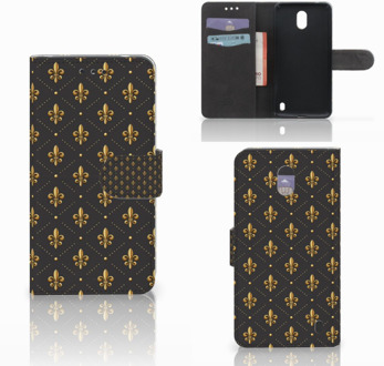 B2Ctelecom Nokia 2 Uniek Wallet Book Case Hoesje Franse Lelie