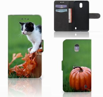 B2Ctelecom Nokia 2 Uniek Wallet Book Case Hoesje Kitten