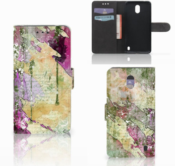 B2Ctelecom Nokia 2 Uniek Wallet Book Case Hoesje Letter Painting