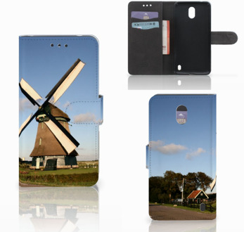 B2Ctelecom Nokia 2 Uniek Wallet Book Case Hoesje Molen