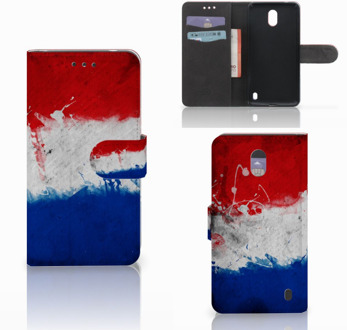 B2Ctelecom Nokia 2 Uniek Wallet Book Case Hoesje Nederlandse Vlag