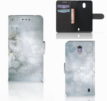 B2Ctelecom Nokia 2 Uniek Wallet Book Case Hoesje Painting Grey