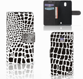 B2Ctelecom Nokia 2 Uniek Wallet Book Case Hoesje Slangenprint