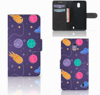 B2Ctelecom Nokia 2 Uniek Wallet Book Case Hoesje Space