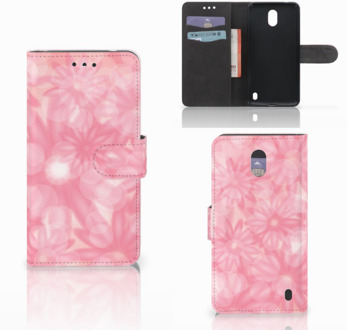 B2Ctelecom Nokia 2 Uniek Wallet Book Case Hoesje Spring Flowers