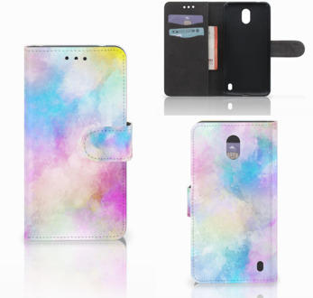 B2Ctelecom Nokia 2 Uniek Wallet Book Case Hoesje Watercolor Light