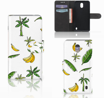 B2Ctelecom Nokia 2 Wallet Book Case Hoesje Design Banana Tree