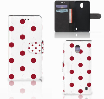 B2Ctelecom Nokia 2 Wallet Book Case Hoesje Design Cherries