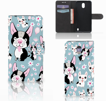 B2Ctelecom Nokia 2 Wallet Book Case Hoesje Design Hondjes