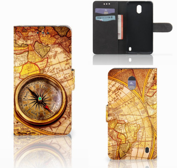 B2Ctelecom Nokia 2 Wallet Book Case Hoesje Design Kompas