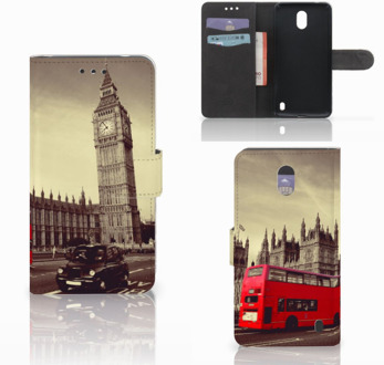 B2Ctelecom Nokia 2 Wallet Book Case Hoesje Design Londen