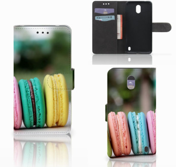 B2Ctelecom Nokia 2 Wallet Book Case Hoesje Design Macarons