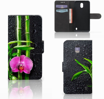 B2Ctelecom Nokia 2 Wallet Book Case Hoesje Design Orchidee