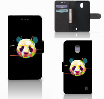 B2Ctelecom Nokia 2 Wallet Book Case Hoesje Design Panda Color