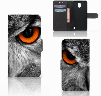 B2Ctelecom Nokia 2 Wallet Book Case Hoesje Design Uil