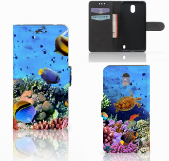 B2Ctelecom Nokia 2 Wallet Book Case Hoesje Design Vissen