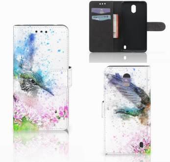 B2Ctelecom Nokia 2 Wallet Book Case Hoesje Design Vogel