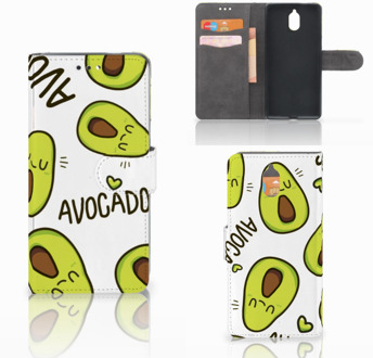 B2Ctelecom Nokia 3.1 (2018) Bookcase Hoesje Avocado Singing