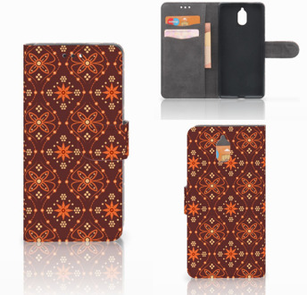 B2Ctelecom Nokia 3.1 (2018) Bookcase Hoesje Batik Brown