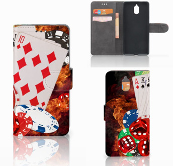 B2Ctelecom Nokia 3.1 (2018) Bookcase Hoesje Casino