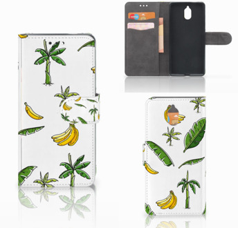 B2Ctelecom Nokia 3.1 (2018) Bookcase Hoesje Design Banana Tree