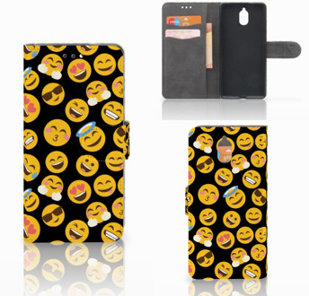 B2Ctelecom Nokia 3.1 (2018) Bookcase Hoesje Design Emoji