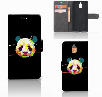 B2Ctelecom Nokia 3.1 (2018) Bookcase Hoesje Design Panda Color