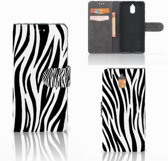 B2Ctelecom Nokia 3.1 (2018) Bookcase Hoesje Design Zebra