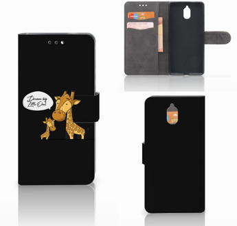 B2Ctelecom Nokia 3.1 (2018) Bookcase Hoesje Giraffe