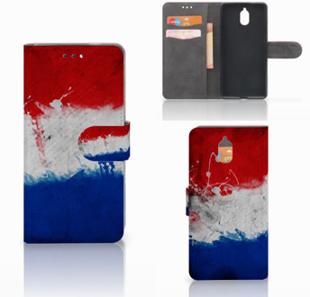 B2Ctelecom Nokia 3.1 (2018) Bookcase Hoesje Nederlandse Vlag