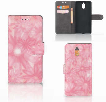 B2Ctelecom Nokia 3.1 (2018) Bookcase Hoesje Spring Flowers