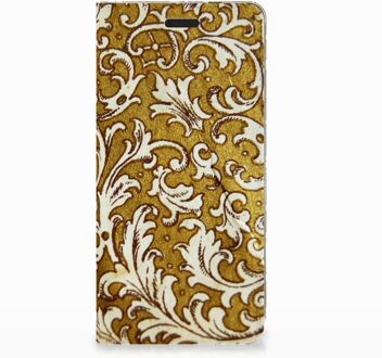 B2Ctelecom Nokia 3.1 (2018) Standcase Hoesje Design Barok Goud