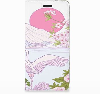 B2Ctelecom Nokia 3.1 (2018) Standcase Hoesje Design Bird Standing