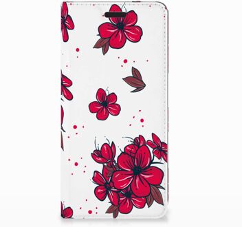 B2Ctelecom Nokia 3.1 (2018) Standcase Hoesje Design Blossom Red