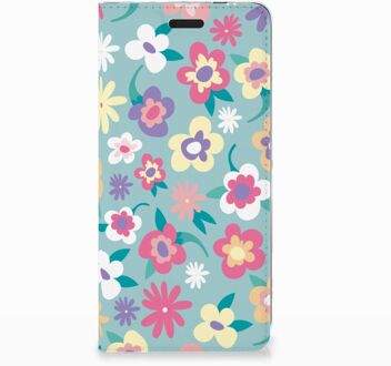 B2Ctelecom Nokia 3.1 (2018) Standcase Hoesje Design Flower Power