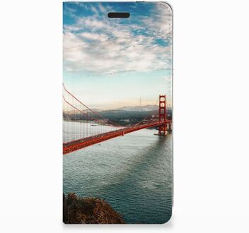 B2Ctelecom Nokia 3.1 (2018) Standcase Hoesje Design Golden Gate Bridge