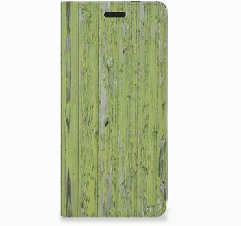 B2Ctelecom Nokia 3.1 (2018) Standcase Hoesje Design Green Wood