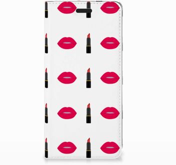 B2Ctelecom Nokia 3.1 (2018) Standcase Hoesje Design Lipstick Kiss