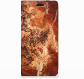 B2Ctelecom Nokia 3.1 (2018) Standcase Hoesje Design Marmer Bruin