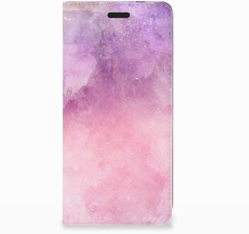 B2Ctelecom Nokia 3.1 (2018) Standcase Hoesje Design Pink Purple Paint