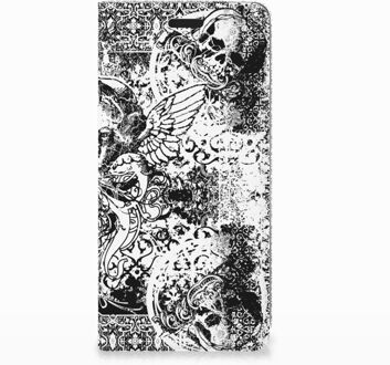 B2Ctelecom Nokia 3.1 (2018) Standcase Hoesje Design Skulls Angel