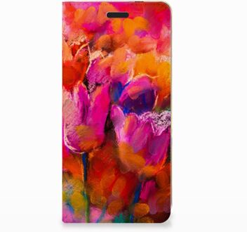 B2Ctelecom Nokia 3.1 (2018) Standcase Hoesje Design Tulpen