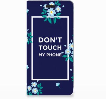 B2Ctelecom Nokia 3.1 (2018) Standcase Hoesje Flowers Blue DTMP